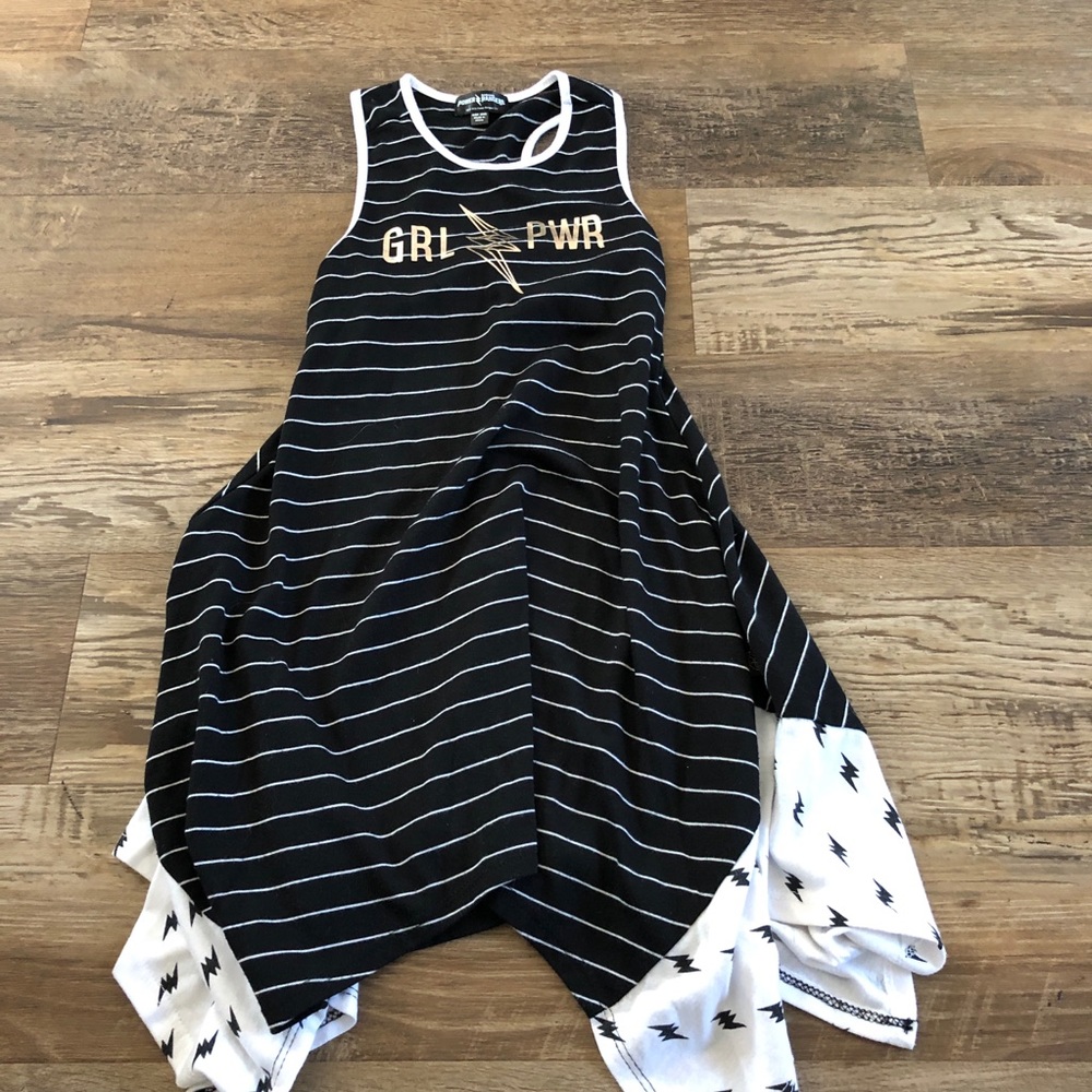 Power Rangers girl power striped superhero dress 6